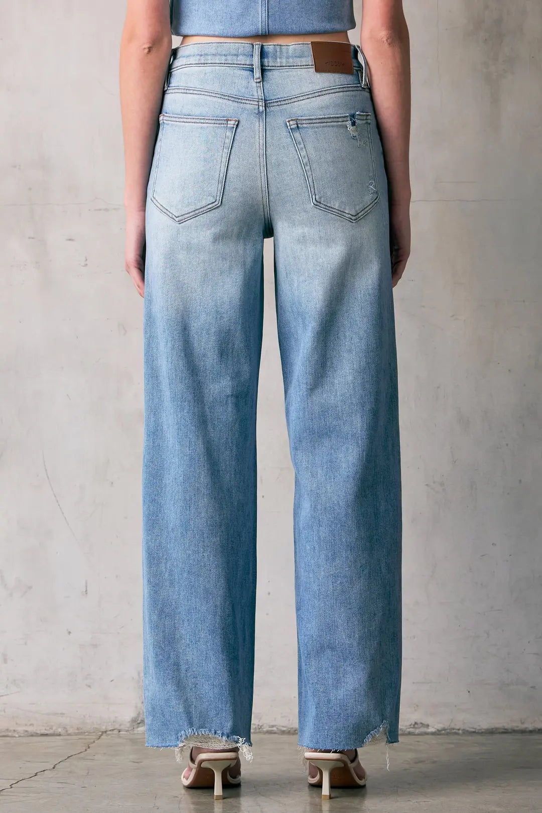 Logan Saltwater Distressed Dad Jean